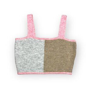 Anthropologie Saturday Sunday Faux Mohair Cropped Strap Sleeveless Top - Small